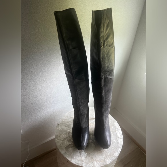 House of Harlow Lainey Grey knee High Boots- Size 39 - Picture 3 of 7